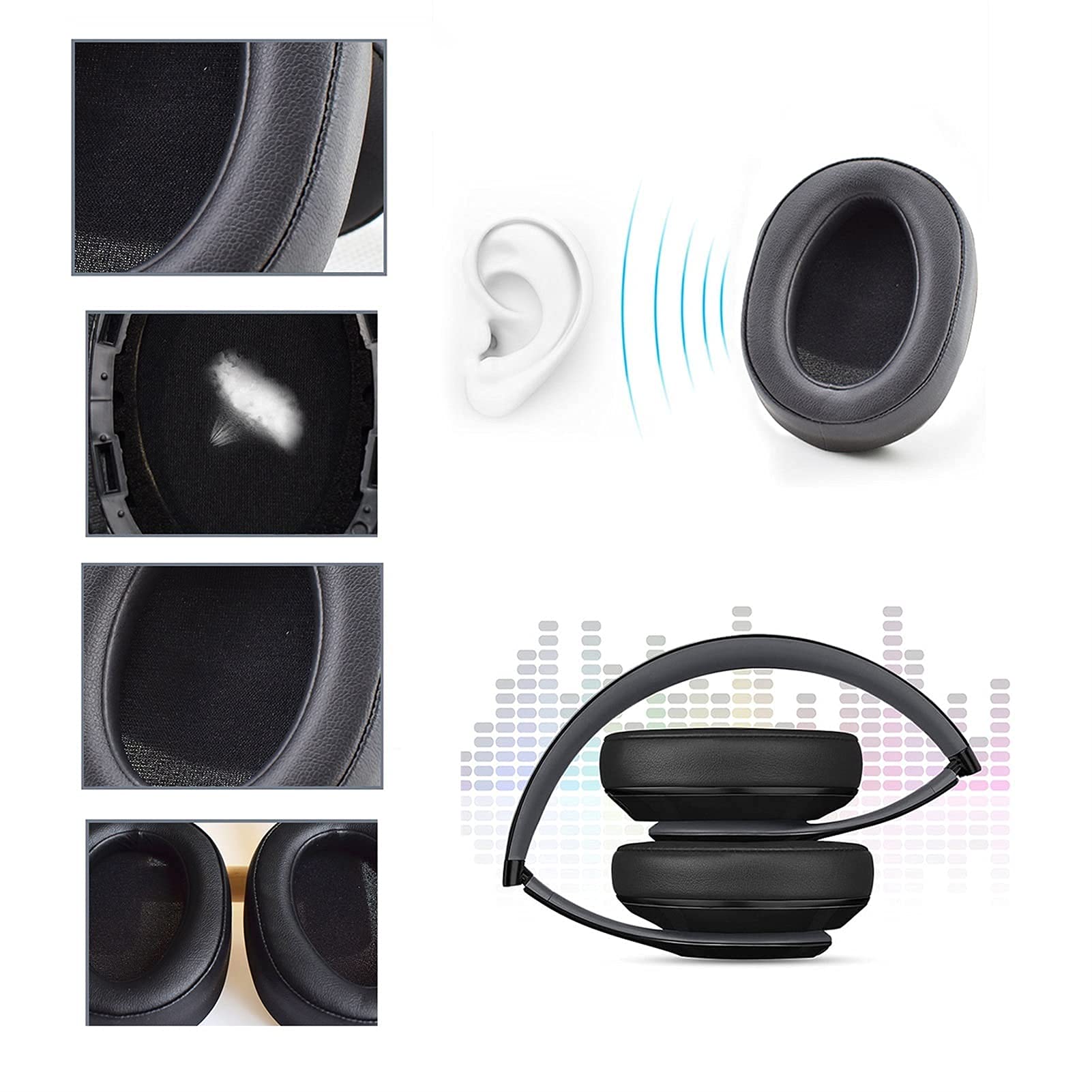 Amazon.co.jp: MDR-100AAP / MDR-H600A用ヘッドフォンイヤーパッド交換